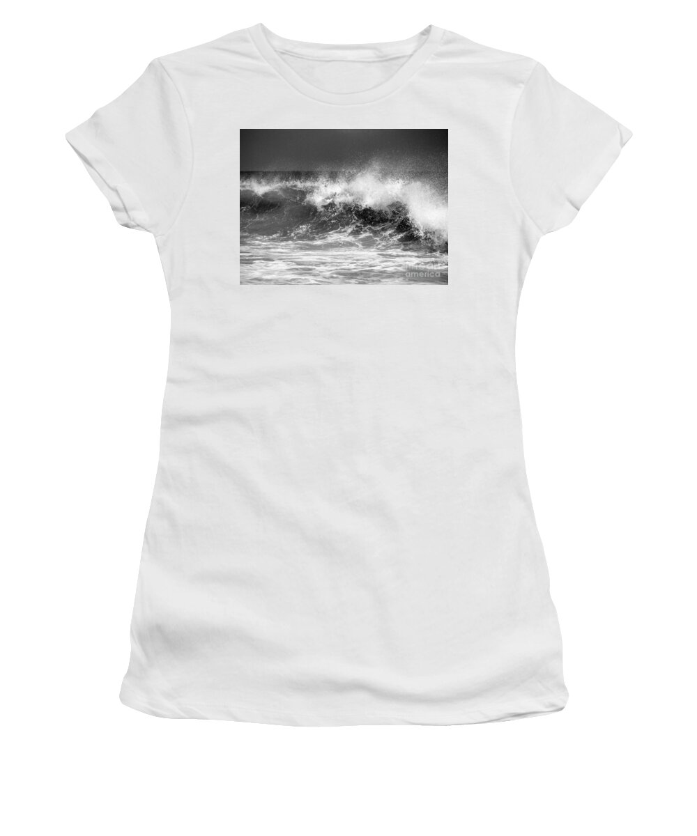 Ocean Women's T-Shirt featuring the photograph Ocean Spray by Mafalda Cento