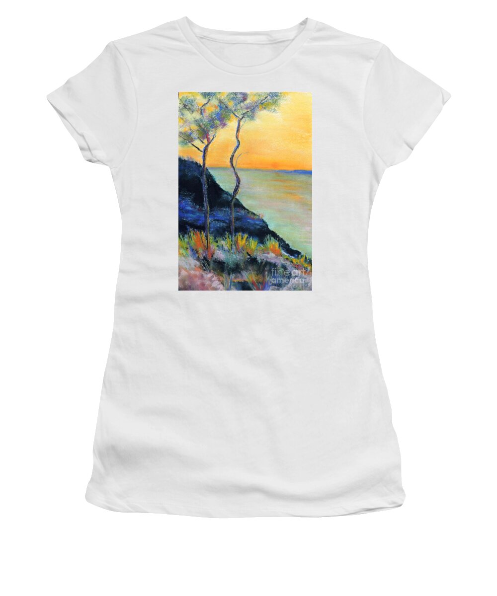 Detail Women's T-Shirt featuring the pastel after Monet by Jodie Marie Anne Richardson Traugott     aka jm-ART