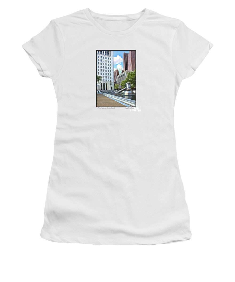 Ohio Supreme Court Women's T-Shirt featuring the photograph Ohio Supreme Court Gavel by Jack Schultz