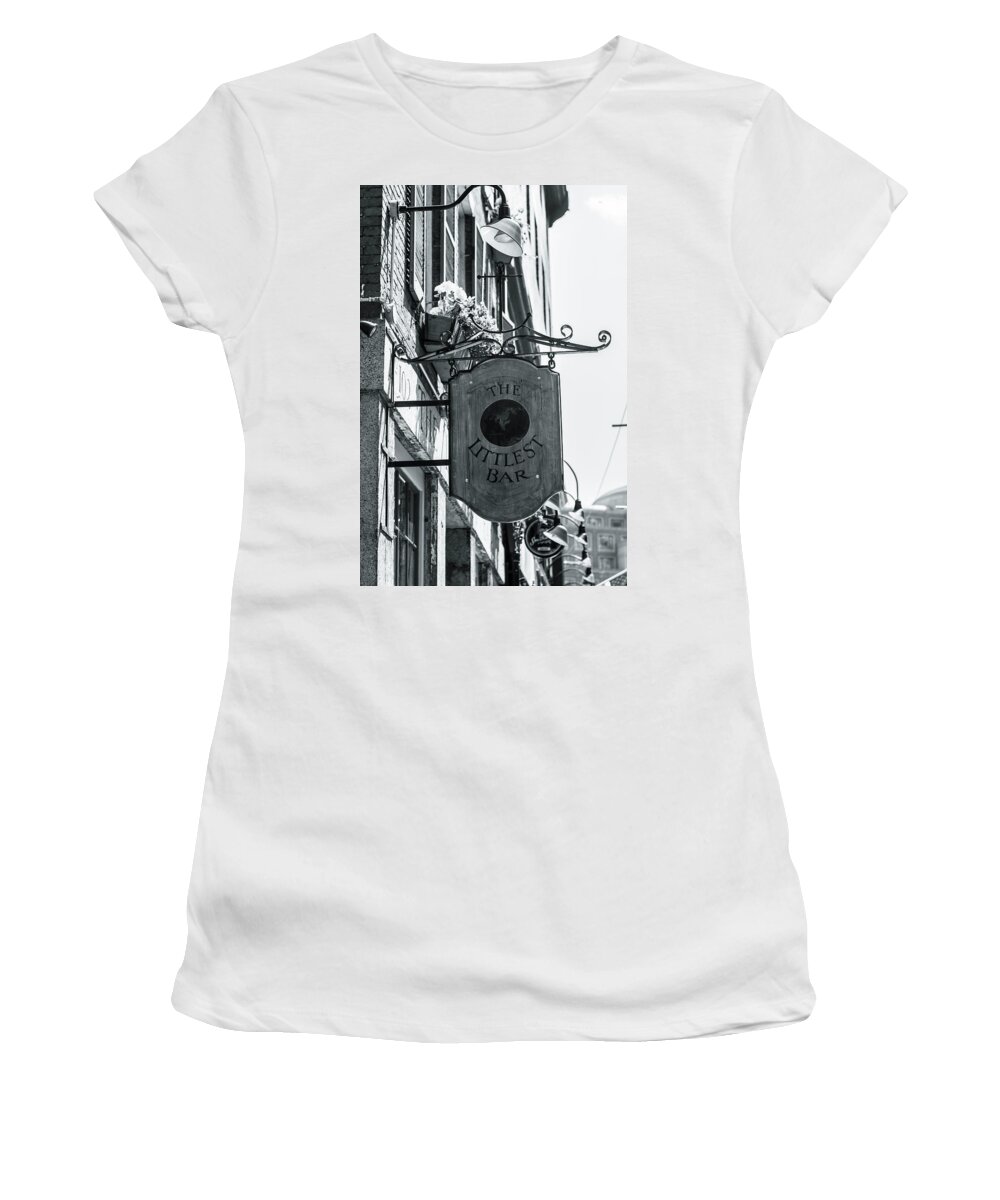 Bar Women's T-Shirt featuring the photograph Old City Bar sign by Jason Hughes
