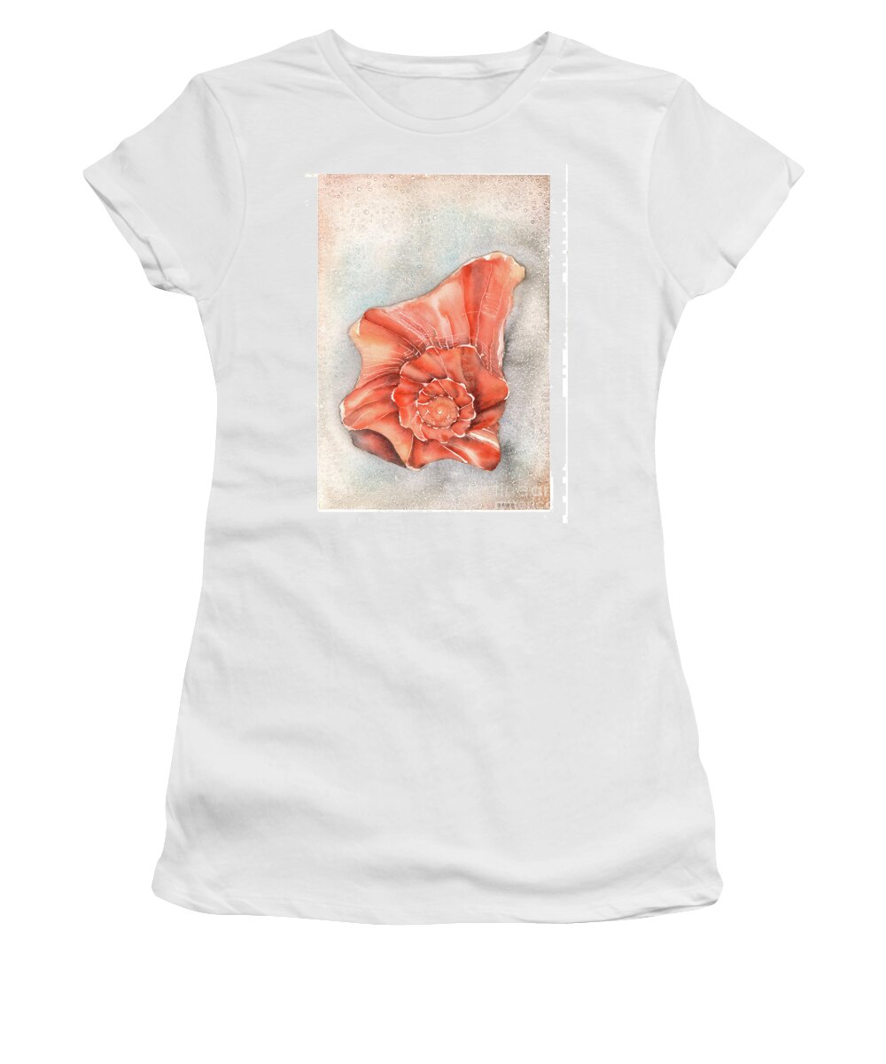 Whelk Women's T-Shirt featuring the painting Old Whelk by Hilda Wagner