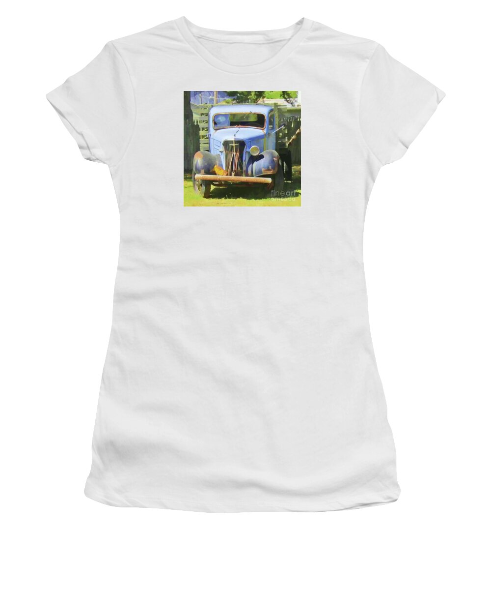 Car Women's T-Shirt featuring the photograph Old Soul #1 by Joyce Creswell