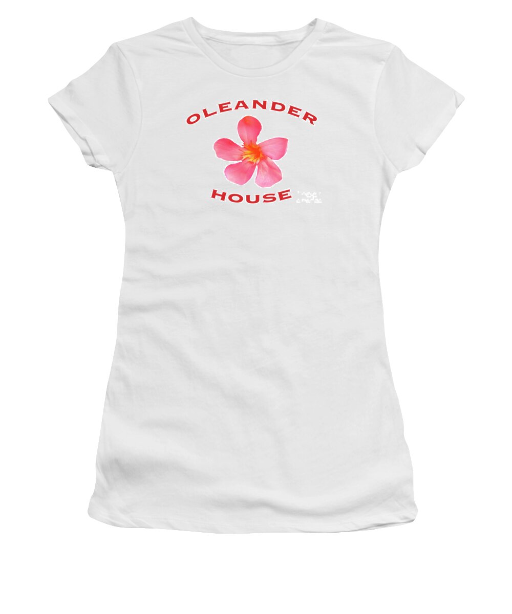 Oleander Women's T-Shirt featuring the photograph Oleander House by Wilhelm Hufnagl