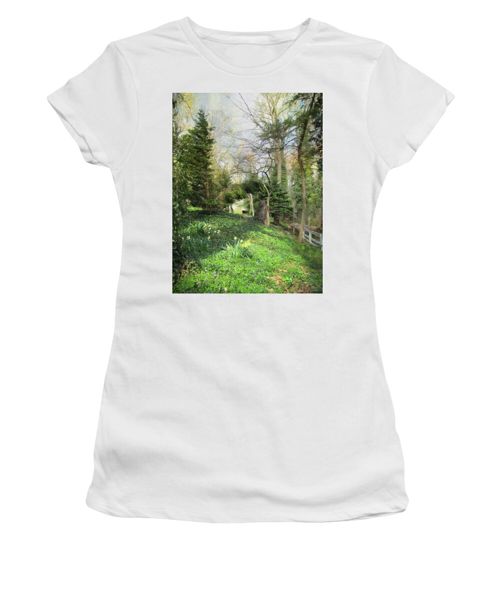 Spring Women's T-Shirt featuring the photograph On a Spring Morning by John Rivera