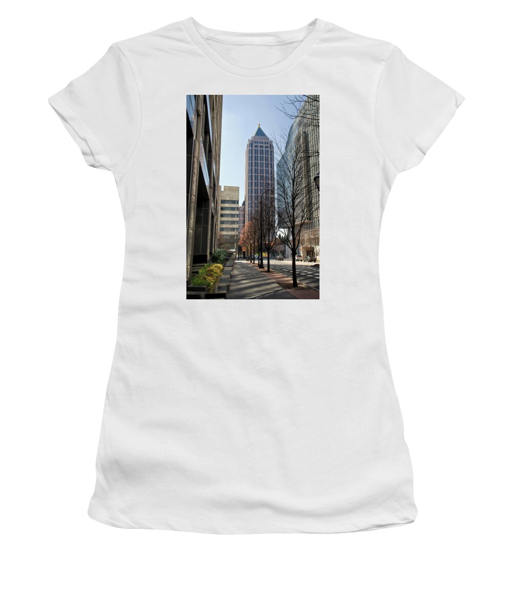 Midtown Atlanta Women's T-Shirt featuring the photograph One Atlantic Center by Jill Lang