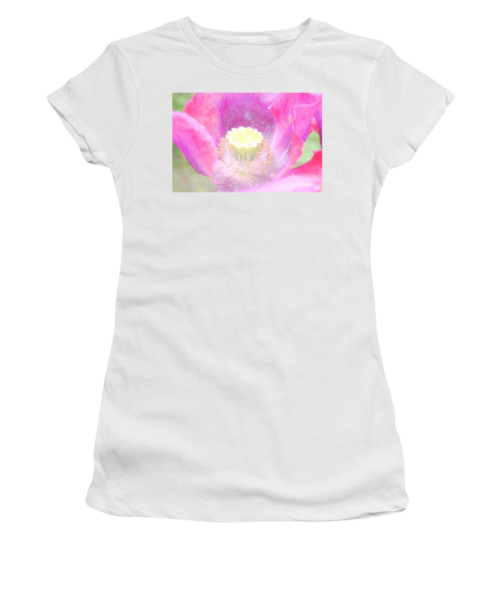 Poppy Women's T-Shirt featuring the photograph Open and welcome by Merle Grenz