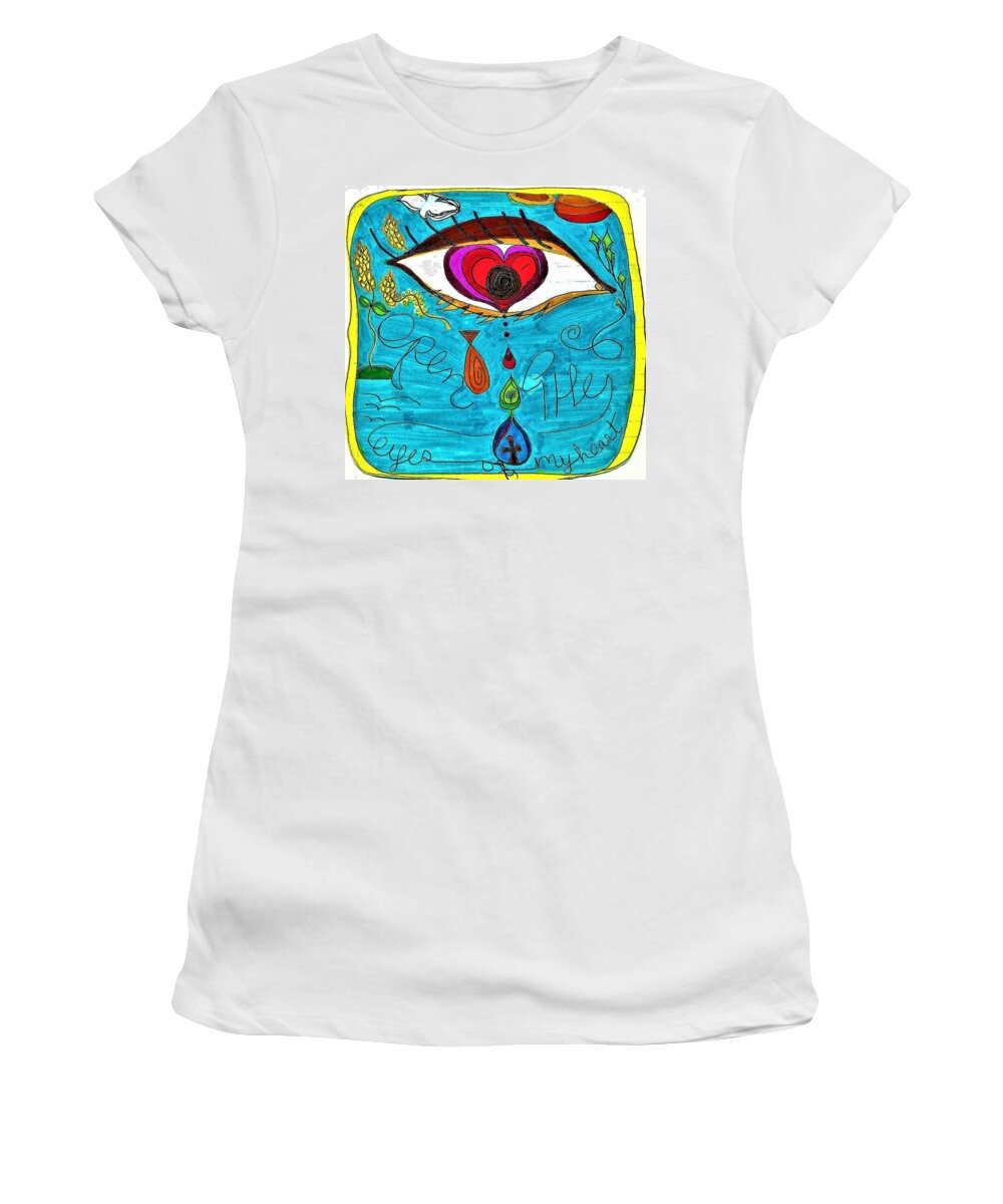 Love Women's T-Shirt featuring the photograph Opened Eyes by Martin Cline