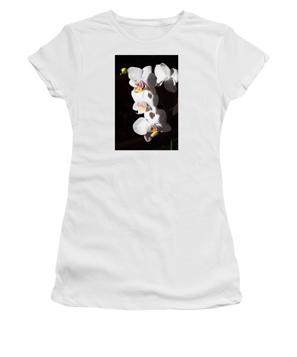 Orchids Women's T-Shirt featuring the photograph Orchid Quartet by Natalie Rotman Cote