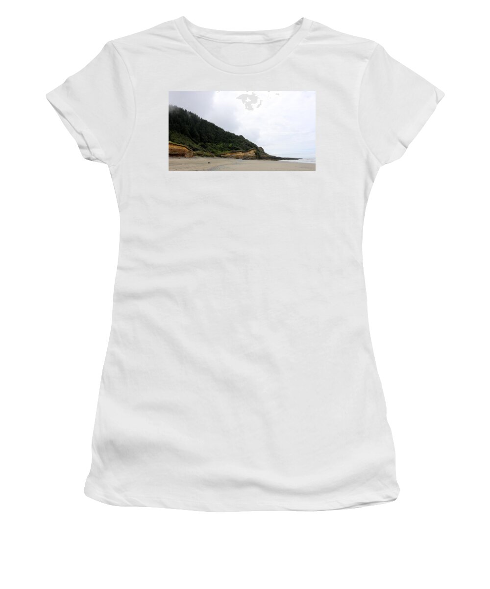 Oregon Coast Women's T-Shirt featuring the photograph Oregon Coast - 85 by Christy Pooschke