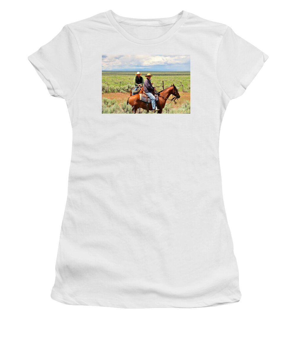 Cowboys Women's T-Shirt featuring the photograph Oregon Cowboys by Michele Penner