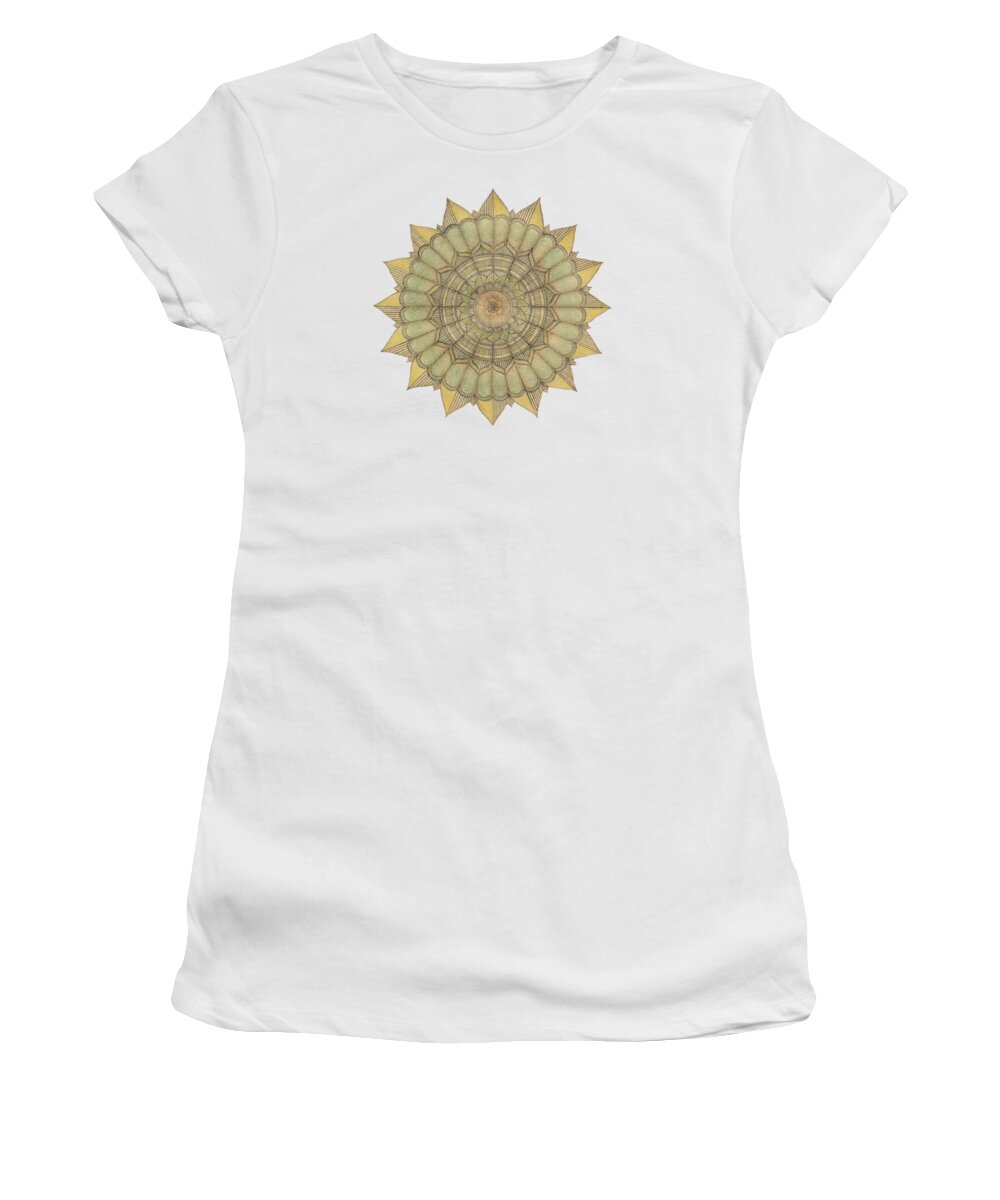 J Alexander Women's T-Shirt featuring the drawing Ouroboros ja086 by Dar Freeland