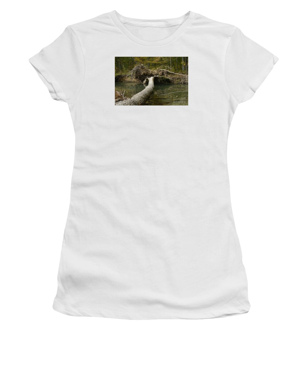 Mountain Streams Women's T-Shirt featuring the photograph Over On Clover by Randy Bodkins