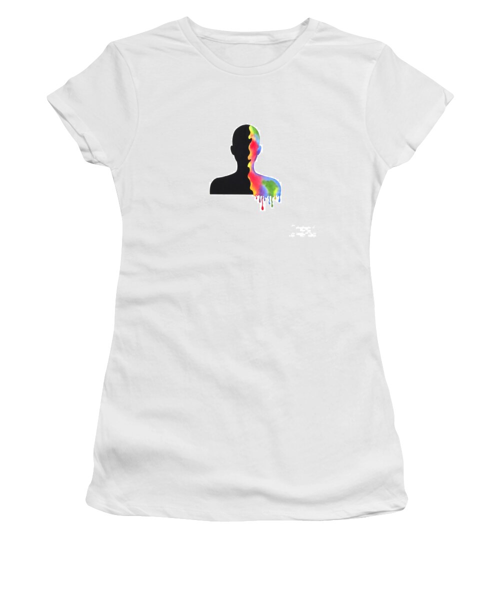 Painting You Women's T-Shirt featuring the painting Painting You by Deborah Ronglien