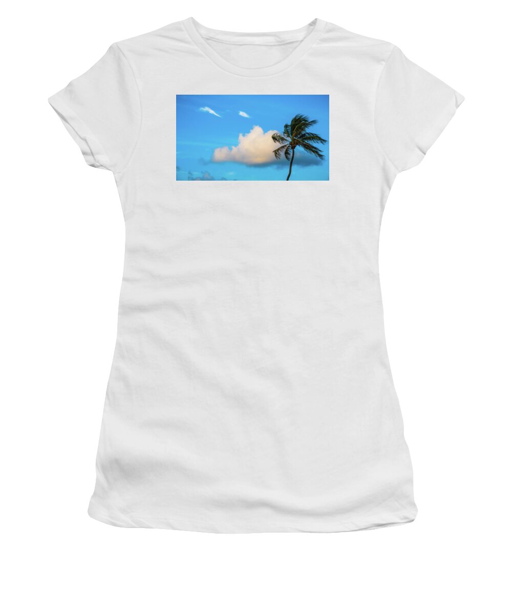Florida Women's T-Shirt featuring the photograph Palm Cloud Delray Beach Florida by Lawrence S Richardson Jr