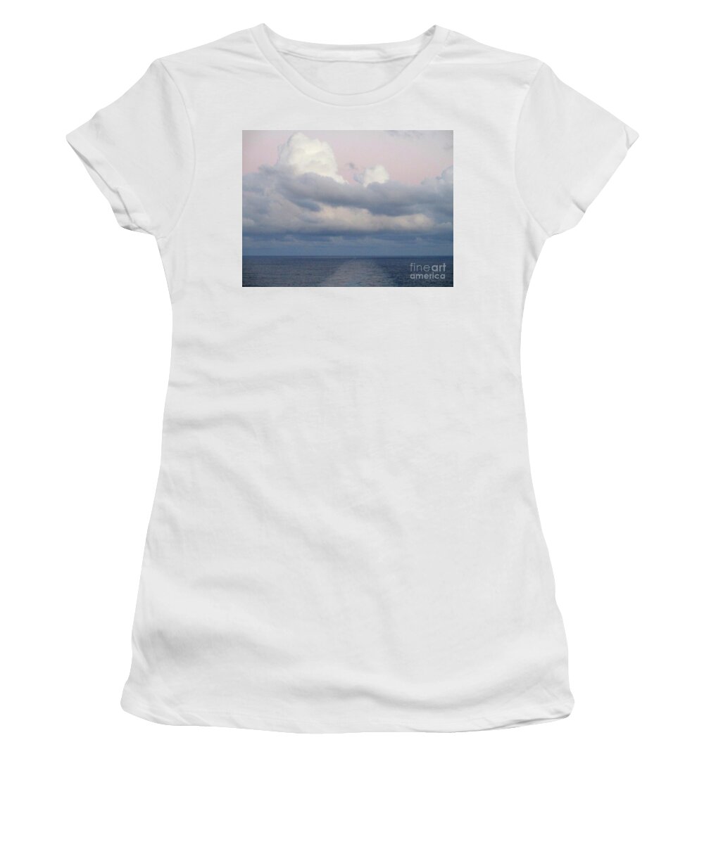 Sunrise Women's T-Shirt featuring the photograph Pastel Pacific 1 by Randall Weidner