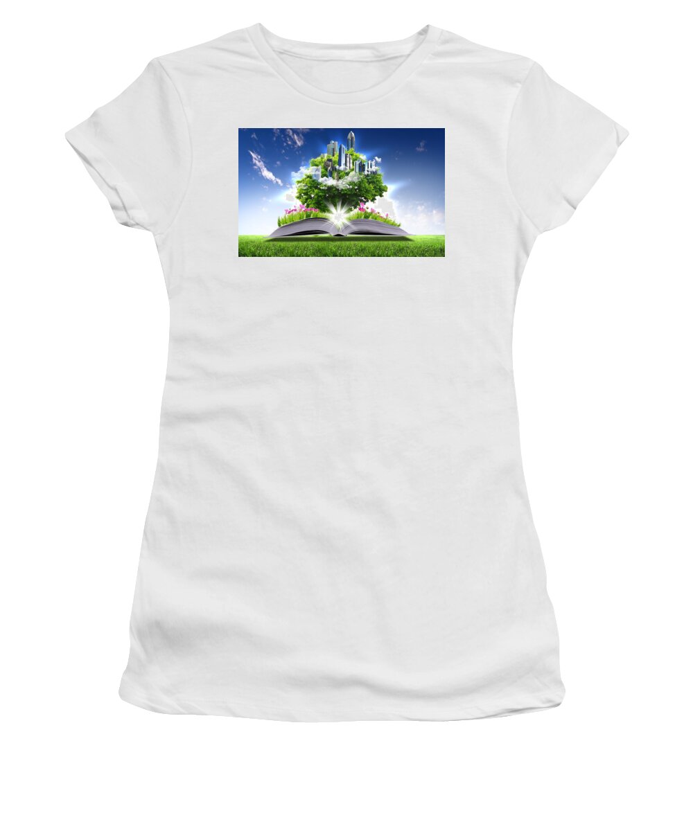 Pattern Women's T-Shirt featuring the digital art Pattern by Super Lovely