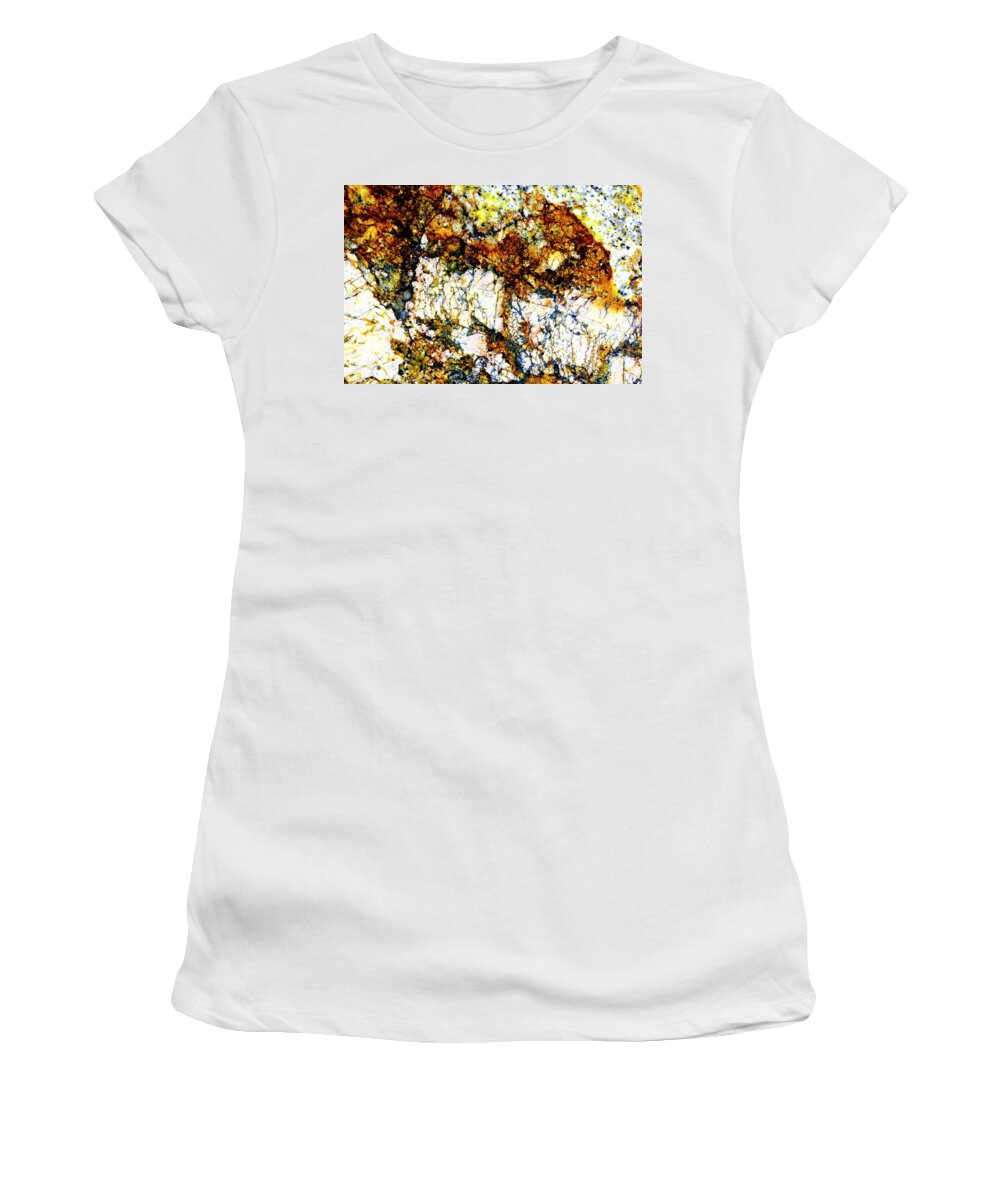 D5-a-0210 Women's T-Shirt featuring the photograph Patterns in Stone - 210 by Paul W Faust - Impressions of Light