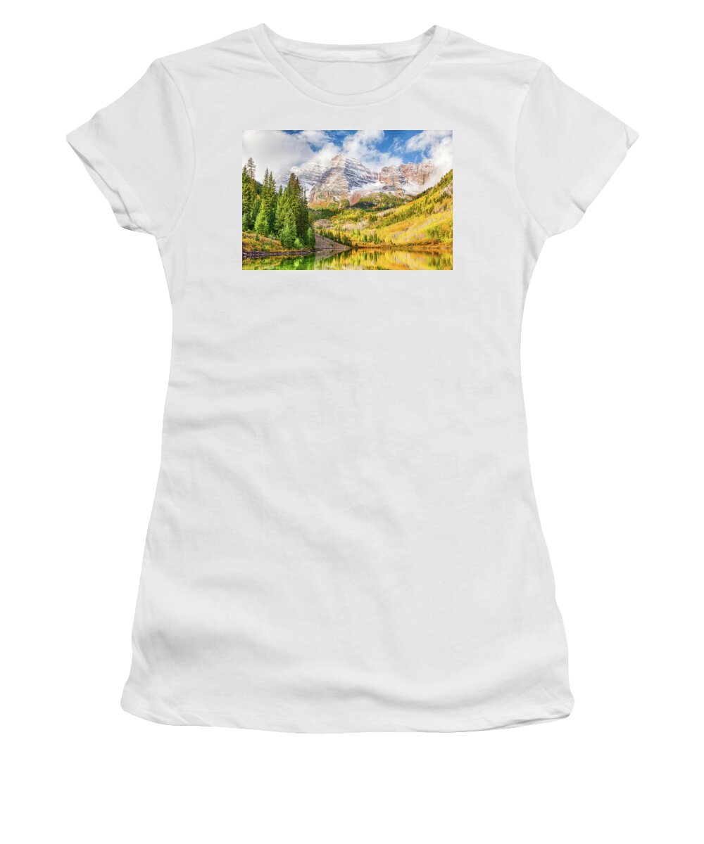 Colorado Women's T-Shirt featuring the photograph Peak Colors by Eric Glaser