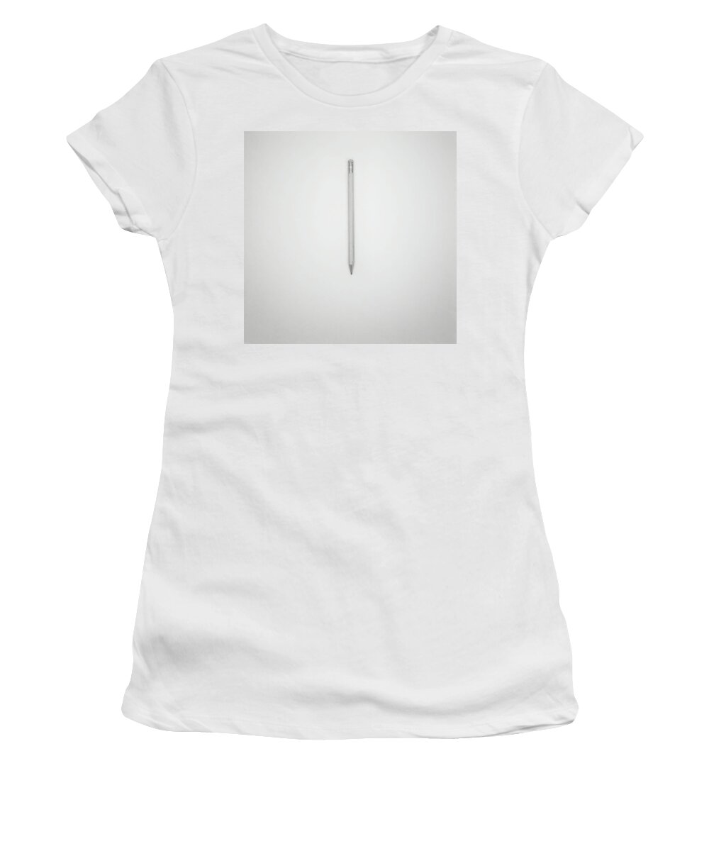 Pencil Women's T-Shirt featuring the photograph Pencil on a Blank Page by Scott Norris
