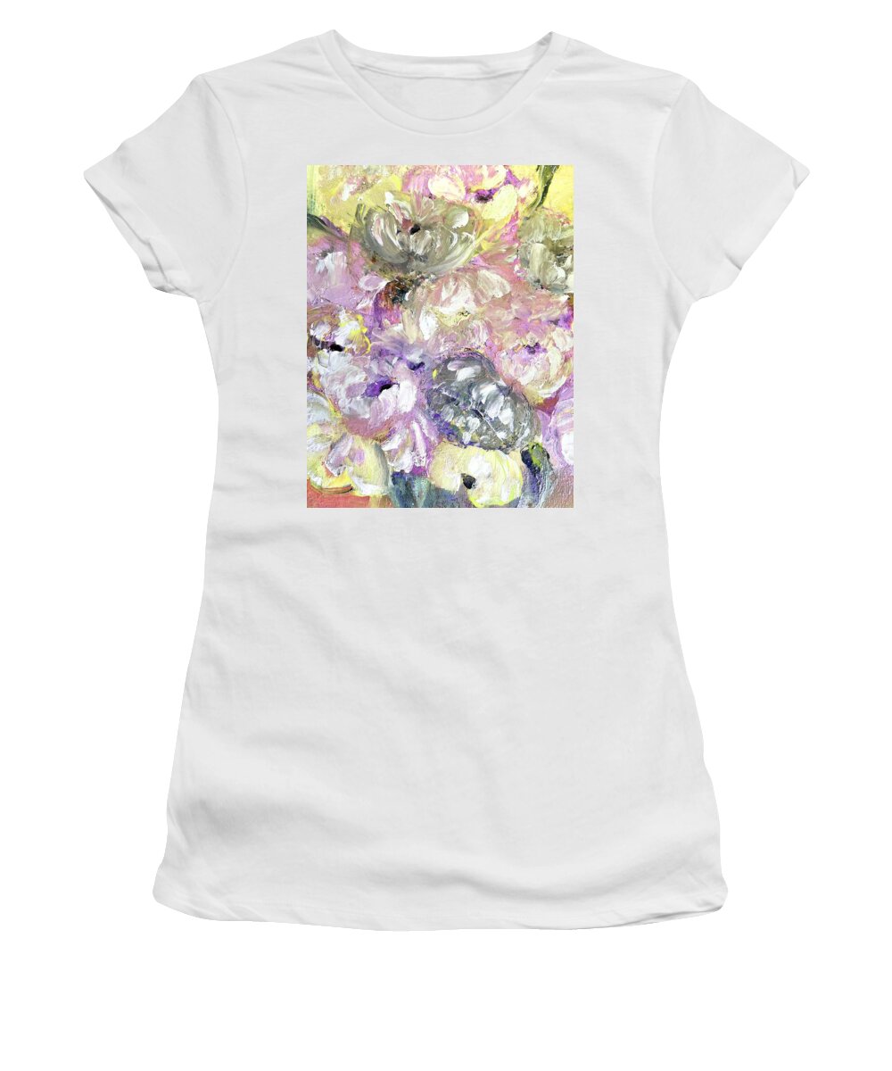 Floral Women's T-Shirt featuring the digital art Petals by Lisa Kaiser
