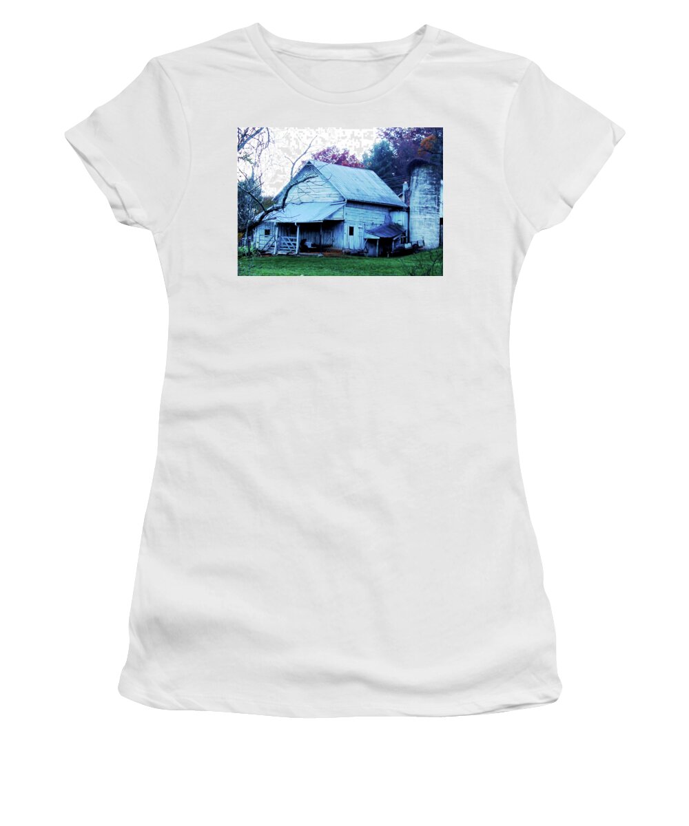 Nature Women's T-Shirt featuring the photograph Pisgah Barn by Rod Whyte