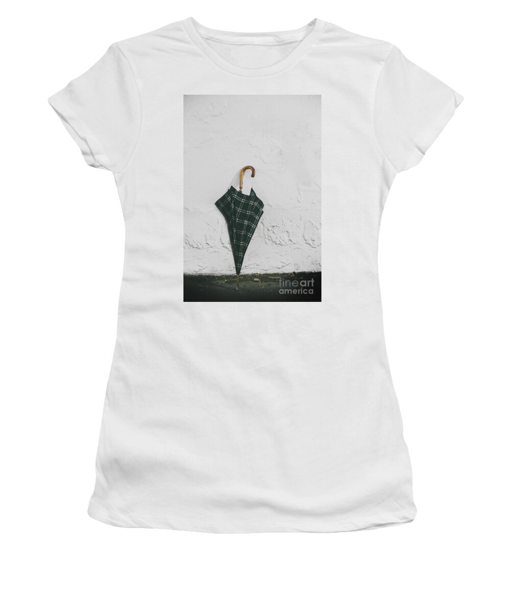Umbrella Women's T-Shirt featuring the photograph Plaid by Margie Hurwich