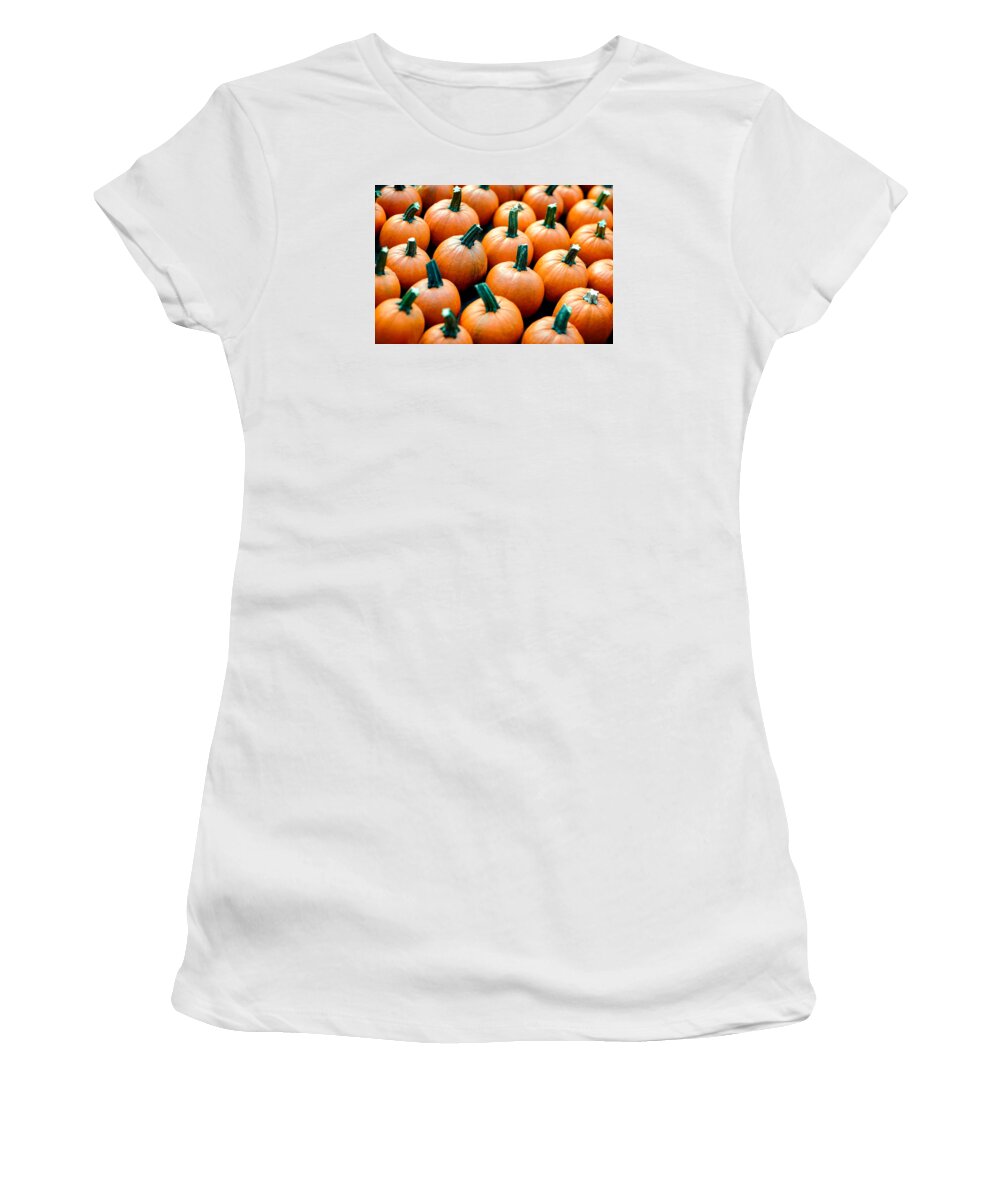Farmers Market Women's T-Shirt featuring the photograph Plenty o' Pumpkins by Todd Klassy