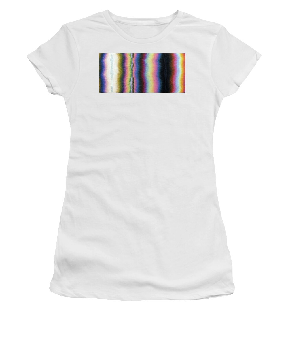 Color Women's T-Shirt featuring the painting Pole Three by Stephen Mauldin