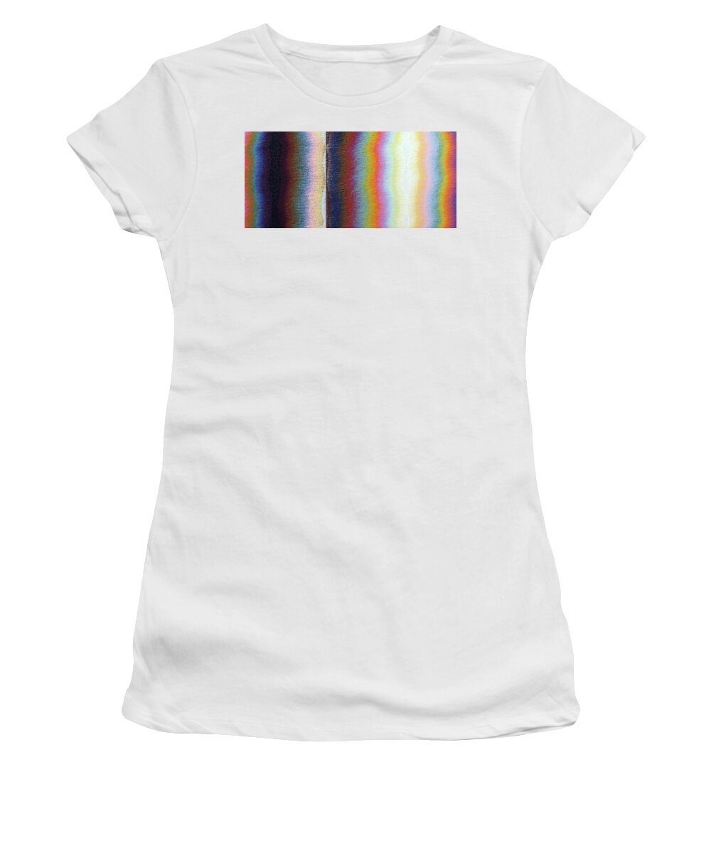 Color Women's T-Shirt featuring the painting Poles Number One by Stephen Mauldin
