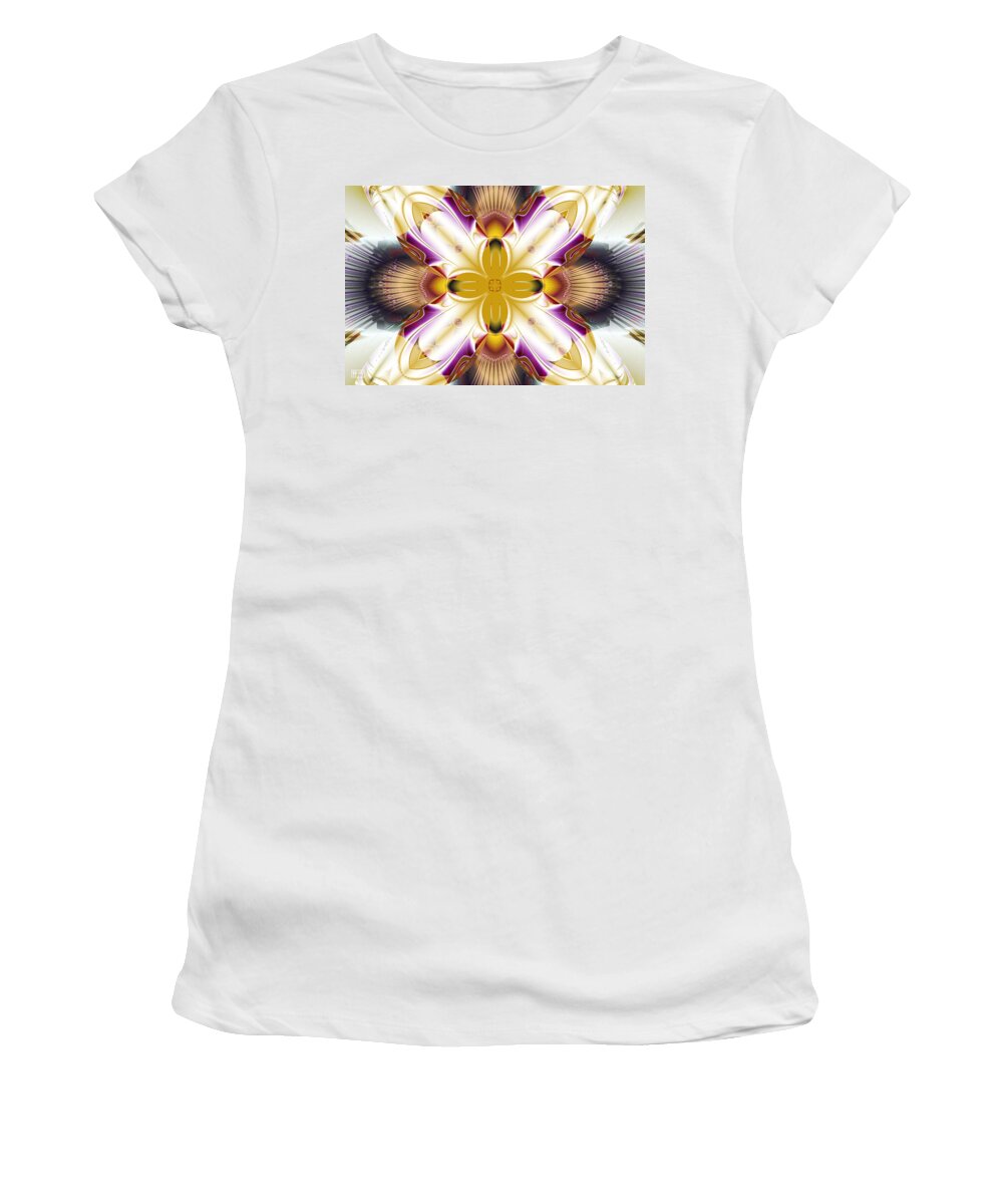 Abstract Women's T-Shirt featuring the digital art Pollen Nation by Jim Pavelle
