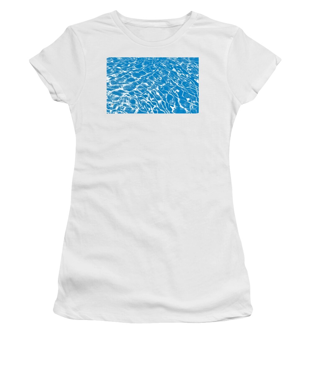 Water Women's T-Shirt featuring the photograph Poolside by Jan Gelders