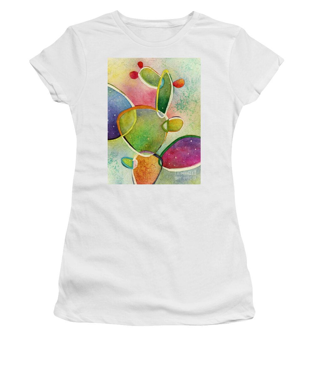 Cactus Women's T-Shirt featuring the painting Prickly Pizazz 2 by Hailey E Herrera