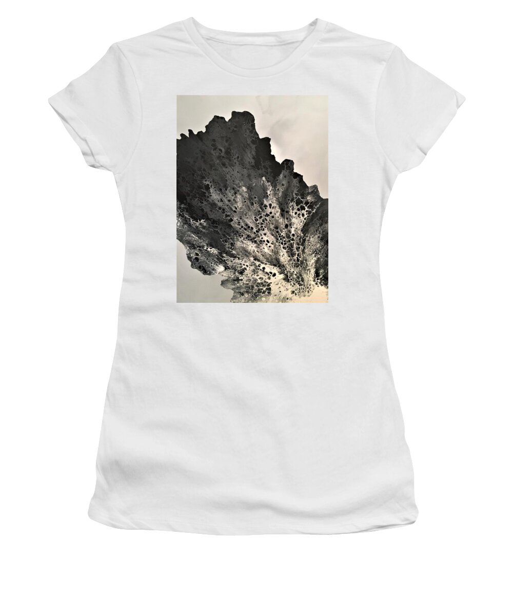 Abstract Women's T-Shirt featuring the painting Progeny by Soraya Silvestri