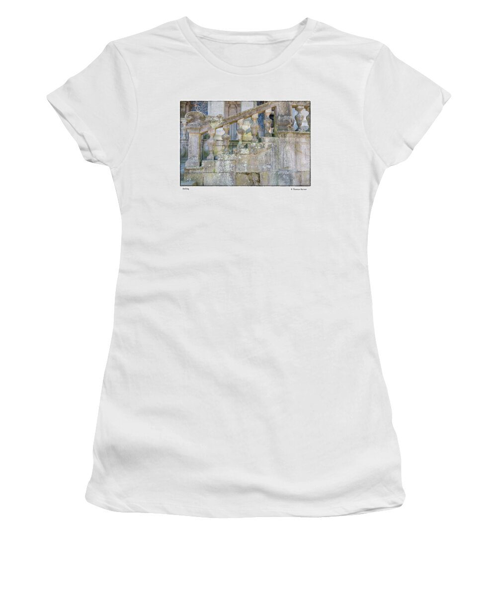 Portugal Women's T-Shirt featuring the photograph Railing by R Thomas Berner
