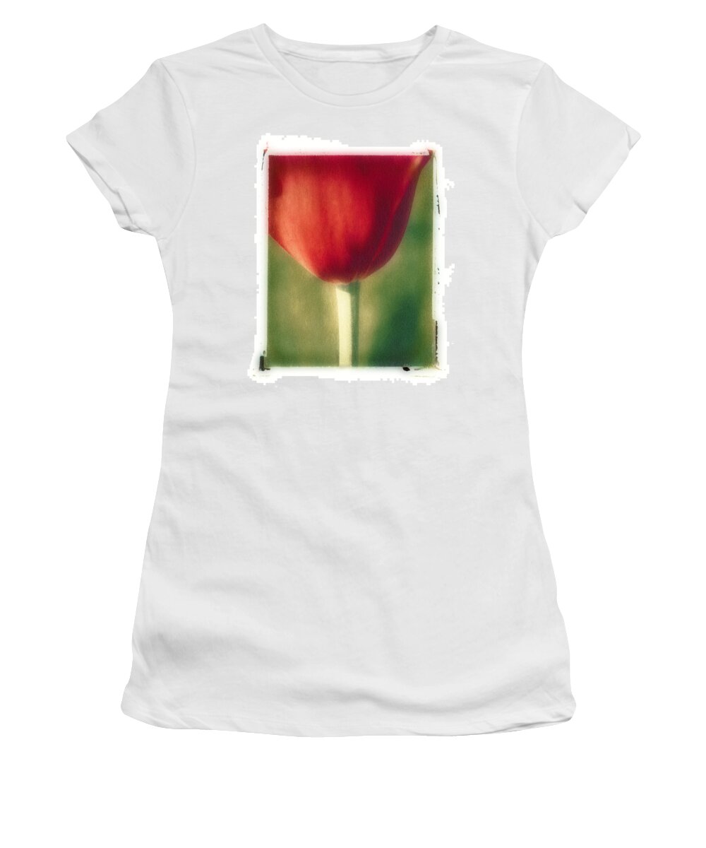 Spring Women's T-Shirt featuring the photograph Red Tulip by Joye Ardyn Durham
