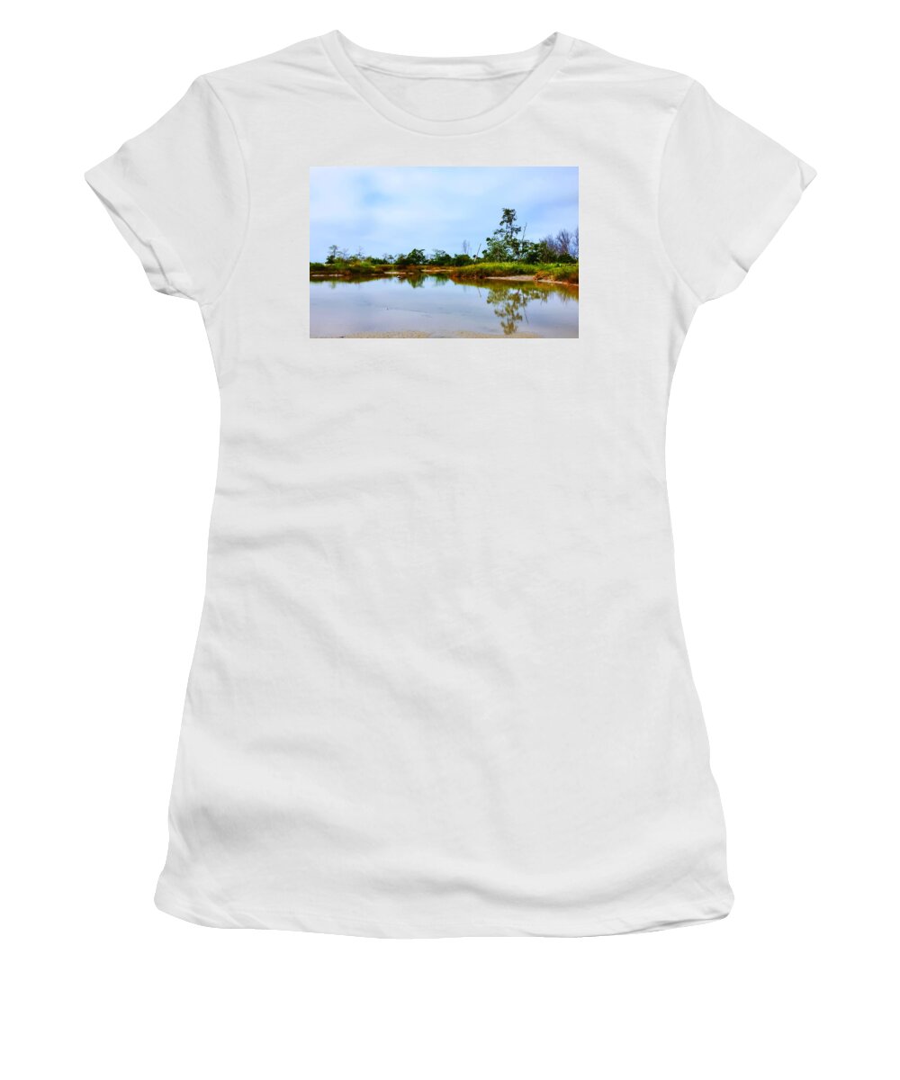 Seascape Women's T-Shirt featuring the photograph Englewood beach by Gouzel -