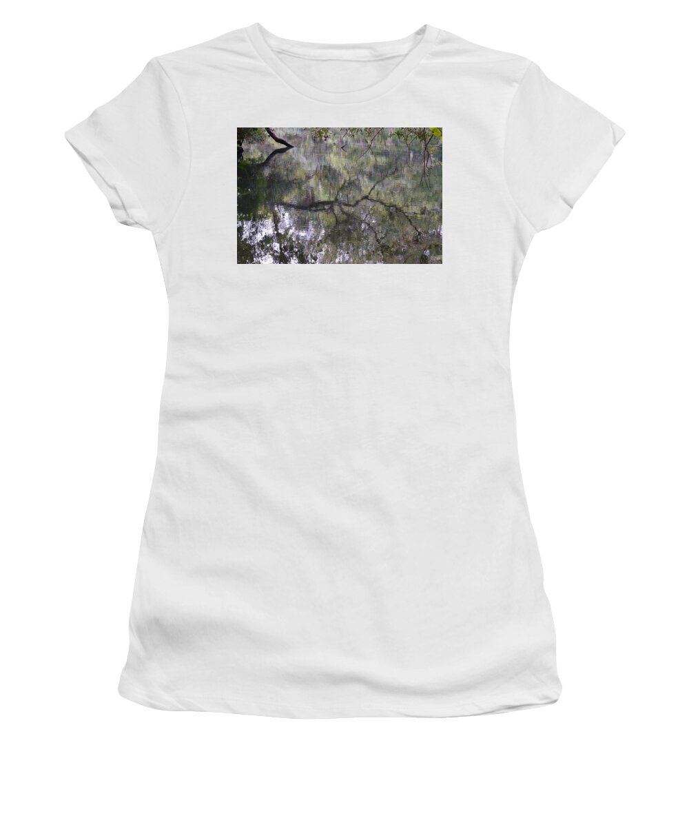 Reflections Over Homosassa Springs Women's T-Shirt featuring the photograph Reflections Over Homosassa Springs by Warren Thompson