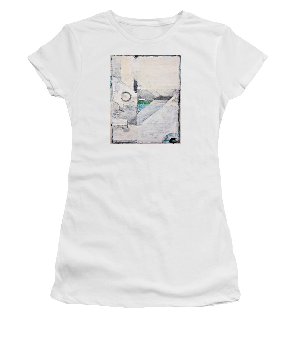 Abstract Painting Women's T-Shirt featuring the painting Reservoir by Cliff Spohn