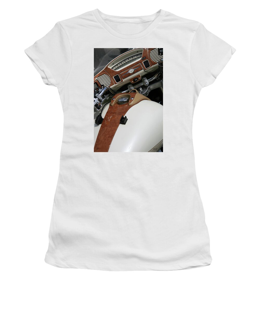 Motorcycles Women's T-Shirt featuring the photograph Retro look by Mark Alesse