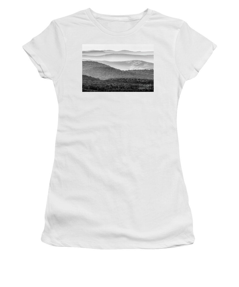 Summer Women's T-Shirt featuring the photograph Ridge and Valley View by Thomas R Fletcher