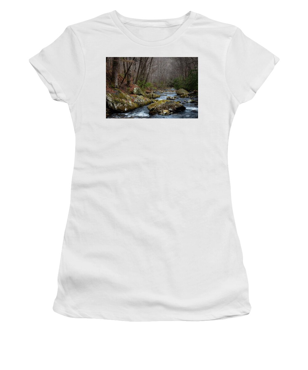 Scenic Women's T-Shirt featuring the photograph River Tellico by Gary Migues