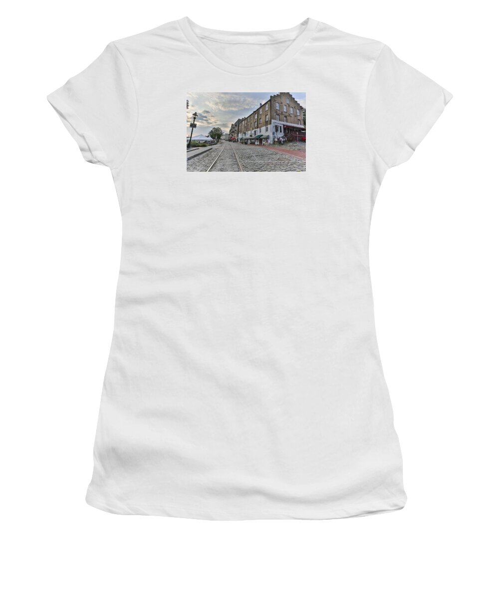 Savannah Women's T-Shirt featuring the photograph Riverside by Jimmy McDonald