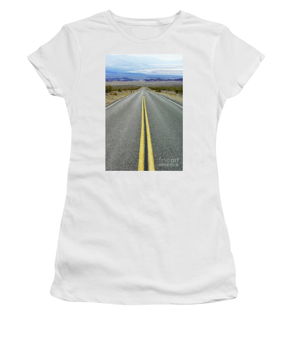 Death Valley Women's T-Shirt featuring the photograph Road to Death Valley California 5 by Micah May