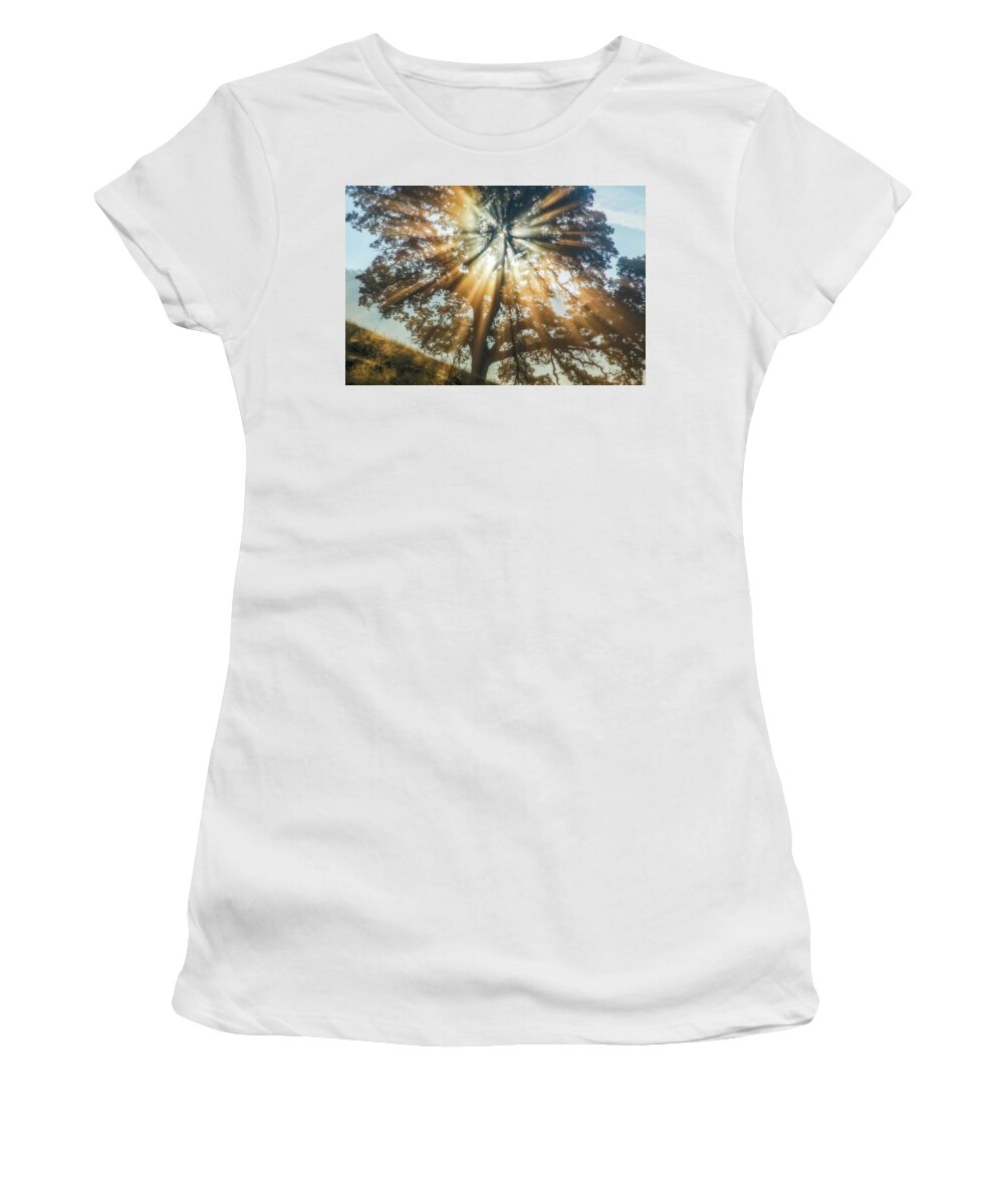 Landscape Women's T-Shirt featuring the photograph Round Valley Rays by Marc Crumpler