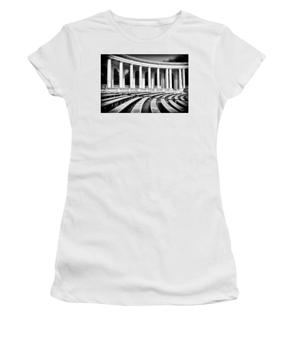D3-ewdc-0247-b Women's T-Shirt featuring the photograph Rows of Marble by Paul W Faust - Impressions of Light