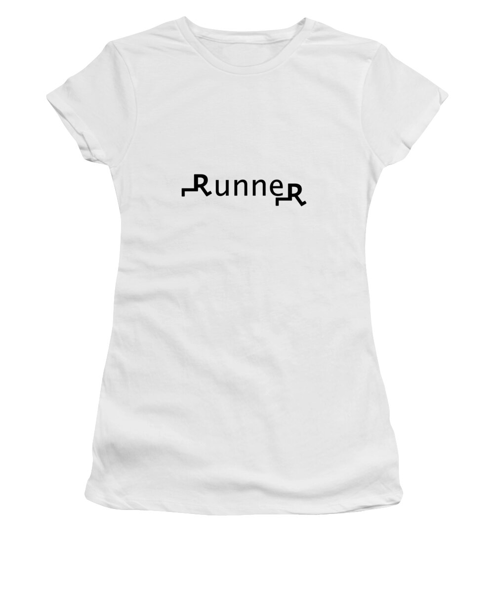 Logos Women's T-Shirt featuring the digital art RunneR by Bill Owen