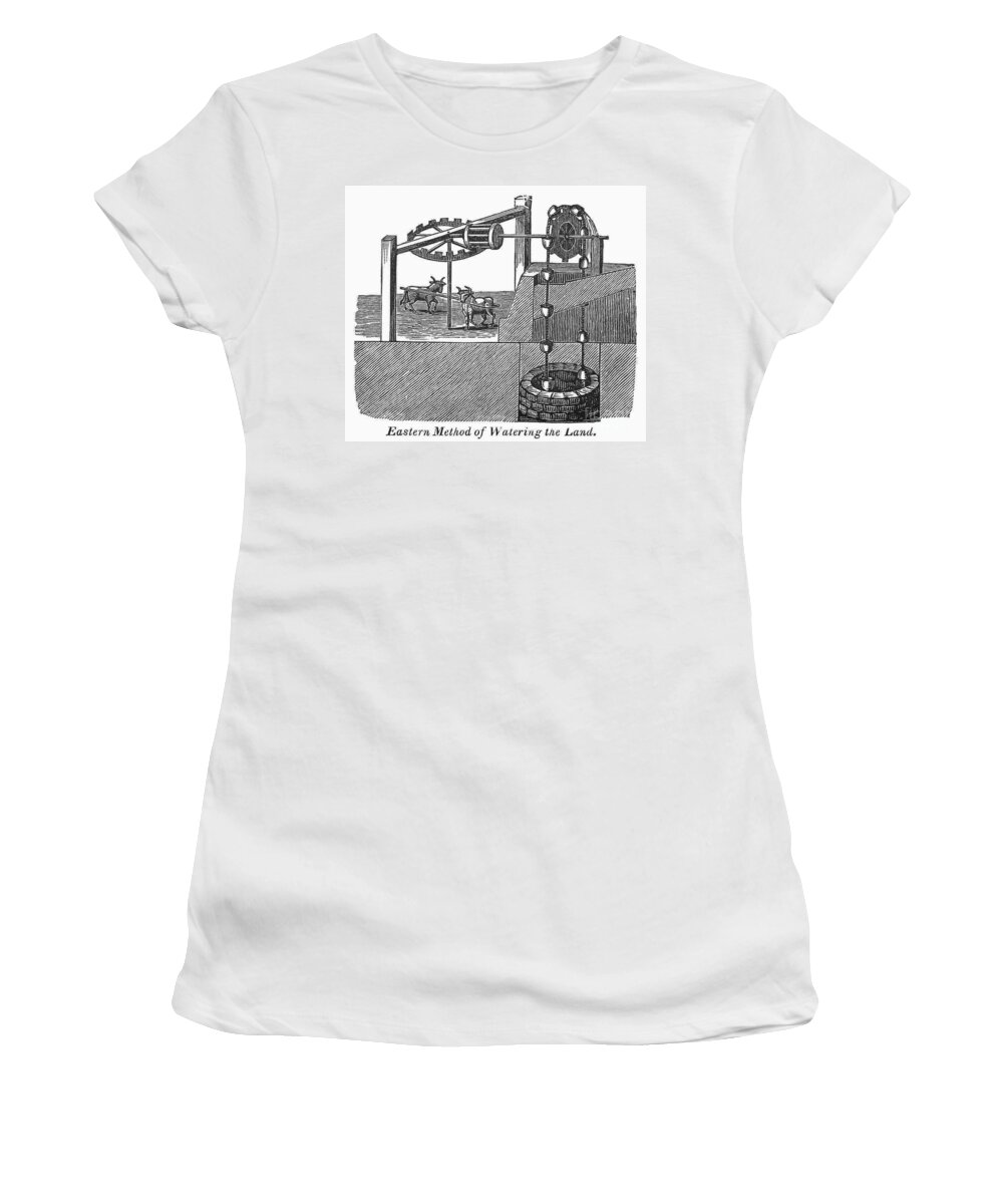 19th Century Women's T-Shirt featuring the photograph Sakia Irrigation by Granger