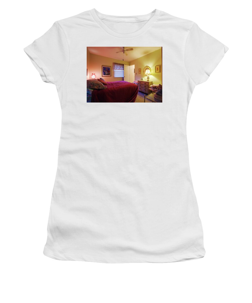 Real Estate Photography Women's T-Shirt featuring the photograph Samples from 908 Carterville by Jeff Kurtz