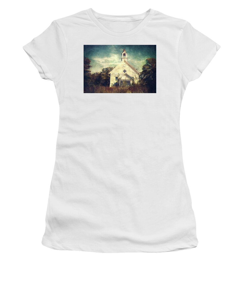 Abandoned Women's T-Shirt featuring the photograph Schoolhouse 1895 by Scott Norris