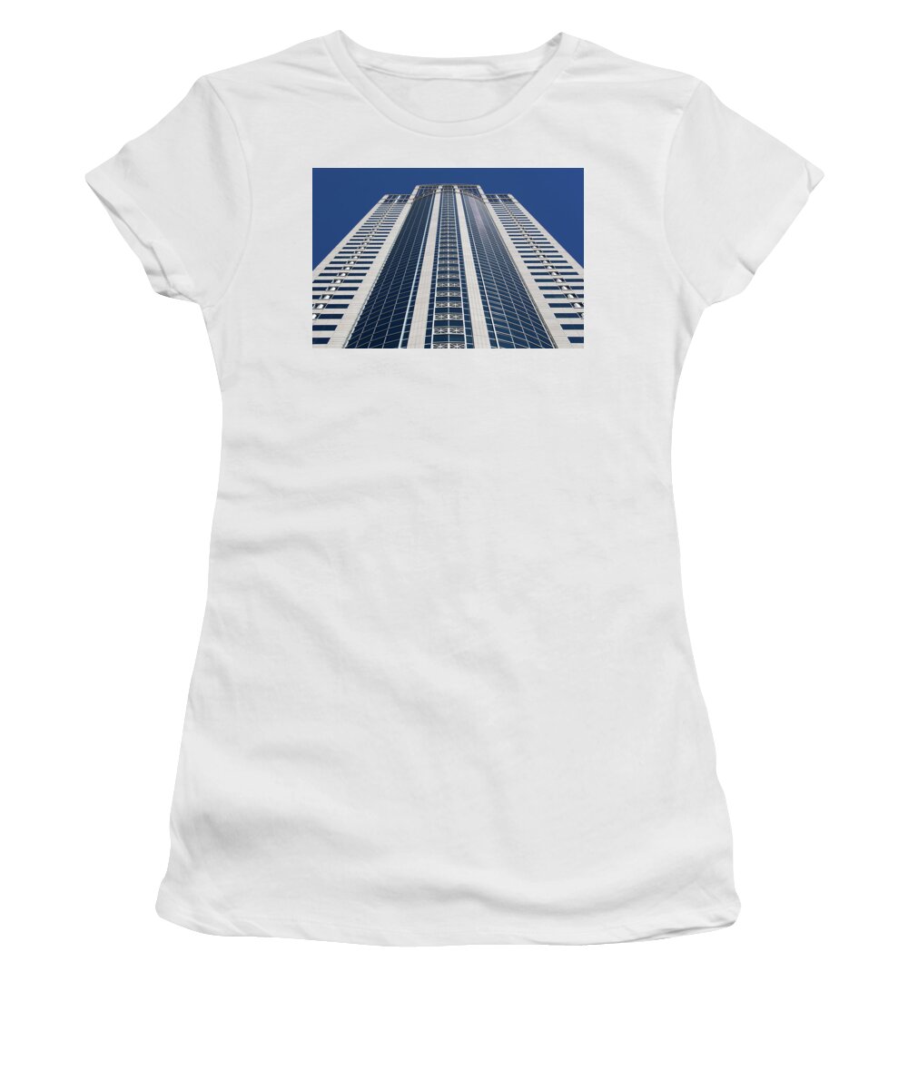 Building Women's T-Shirt featuring the photograph Seattle Skyscraper by Ramunas Bruzas